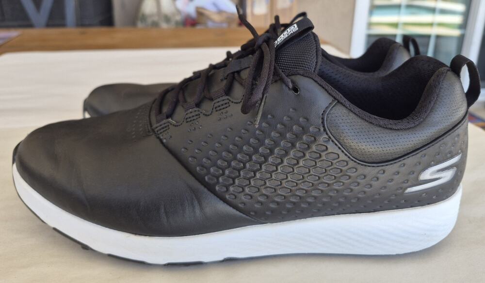 Sketchers Go Golf Elite 4 Ultra Go Men's Size 10.5 Black Leather
